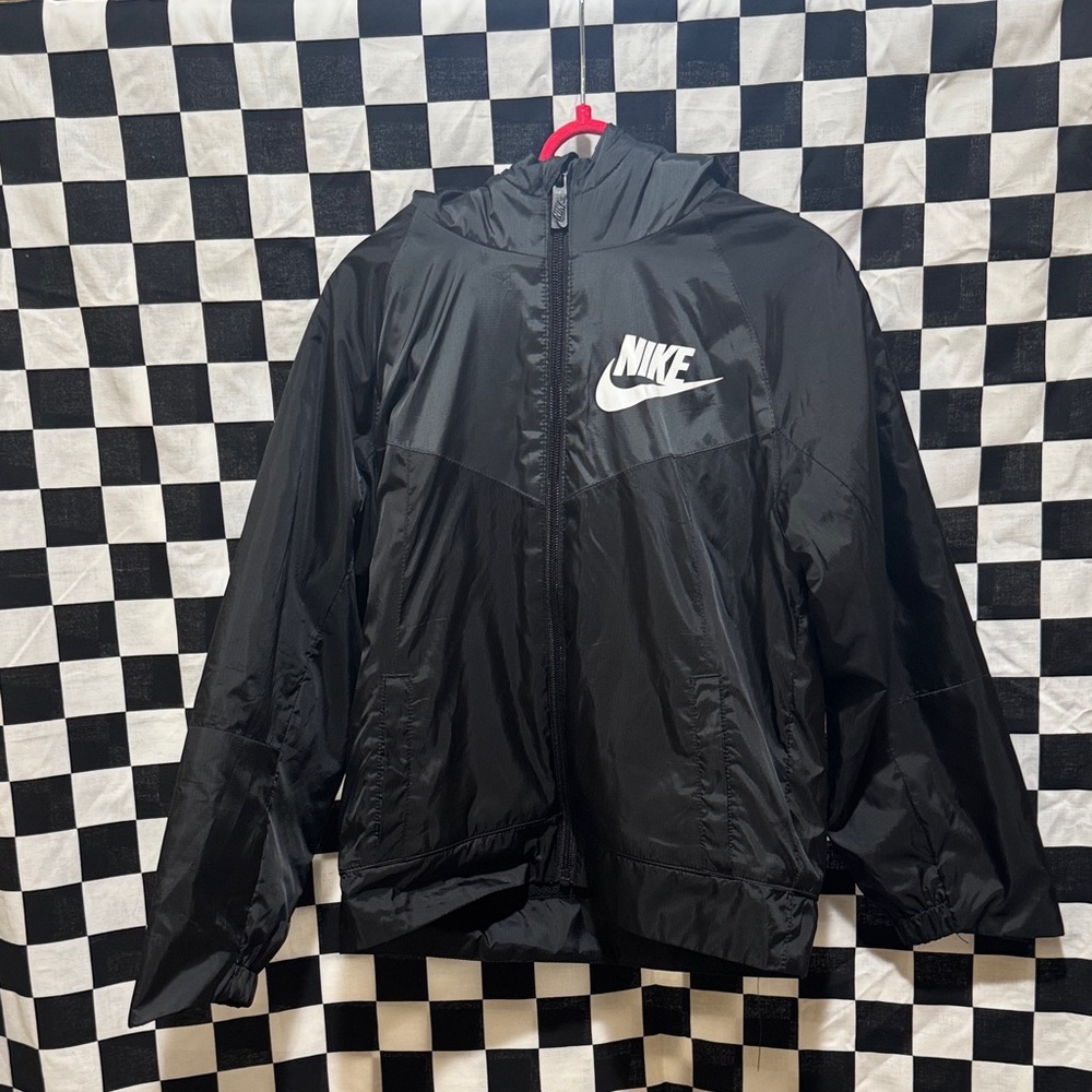 Nike Fleece Lined Black Hooded Jacket